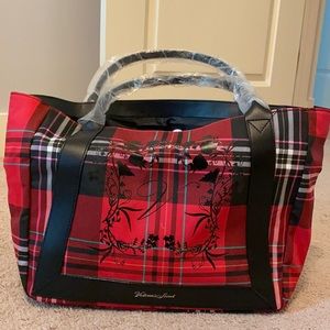 NWT Victoria’s Secret plaid tote